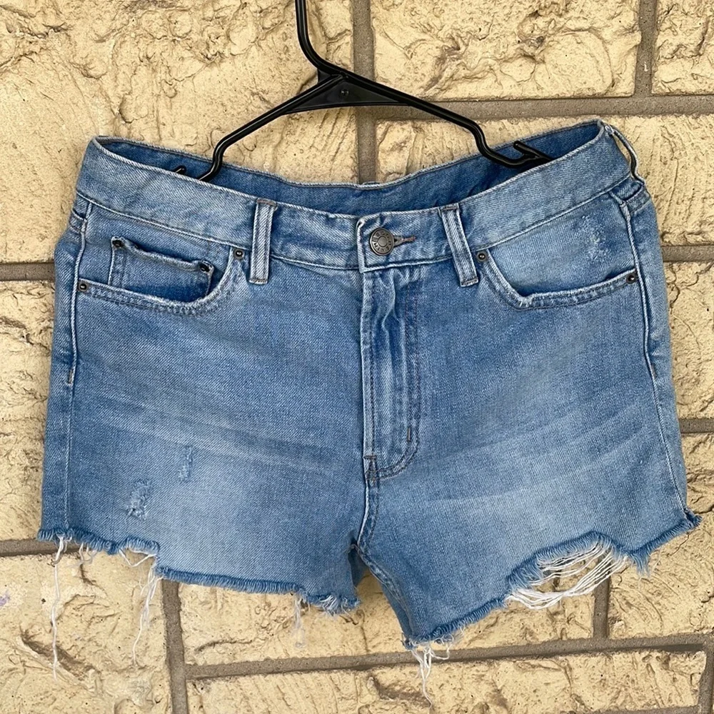 BDG Denim Jeans Raw Hem Ripped Distressed Size 25